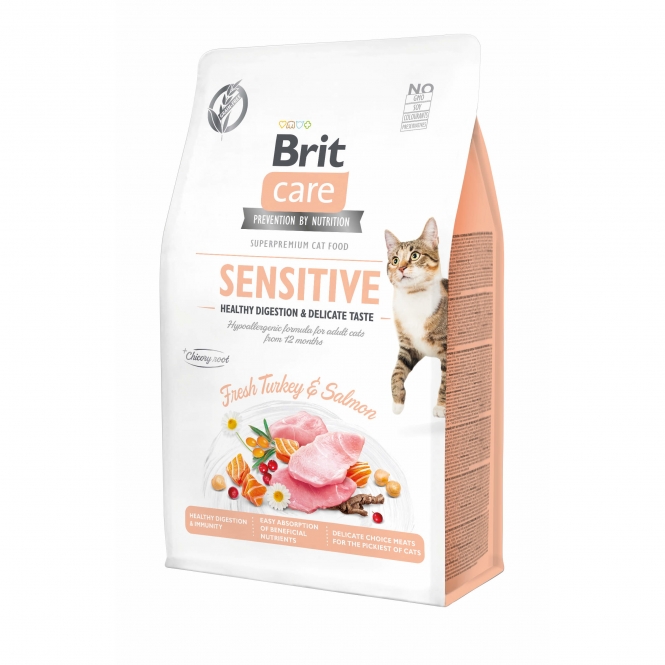 Brit Care Cat Grain-Free - Sensitive - Healthy Digestion - 2kg Brit Care Cat Grain-Free - Sensitive - Healthy Digestion - 2kg