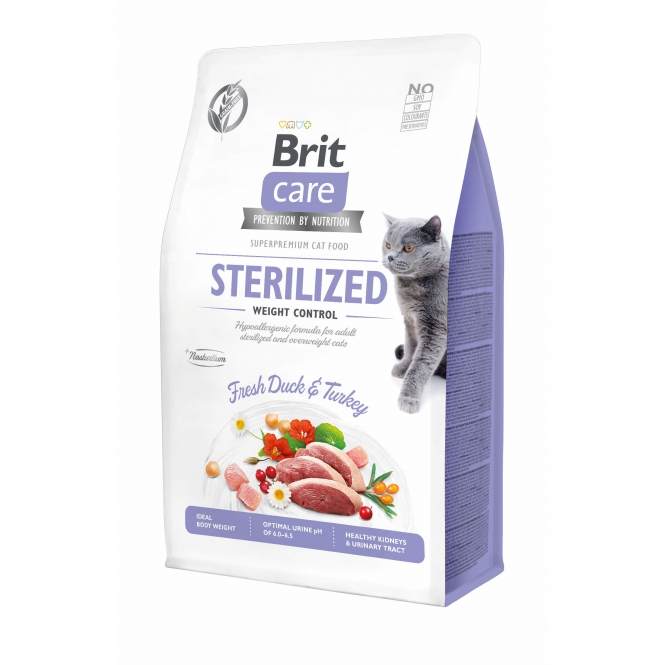 Brit Care Cat Grain-Free - Sterilized - Weight Control - 2kg Brit Care Cat Grain-Free - Sterilized - Weight Control - 2kg