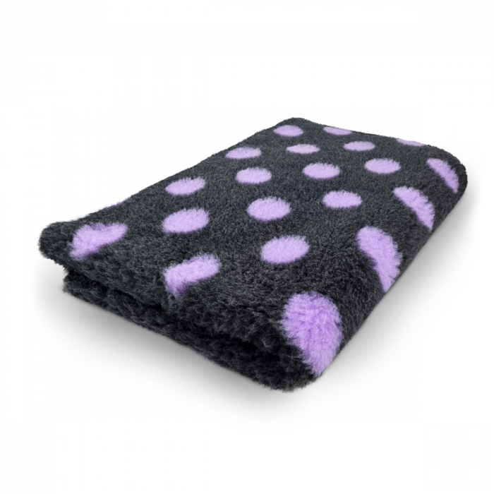 Vet Bed Punkte anthrazit & lila 150x100cm Gummi Anti Rutsch Vet Bed Punkte anthrazit & lila 150x100cm Gummi Anti Rutsch