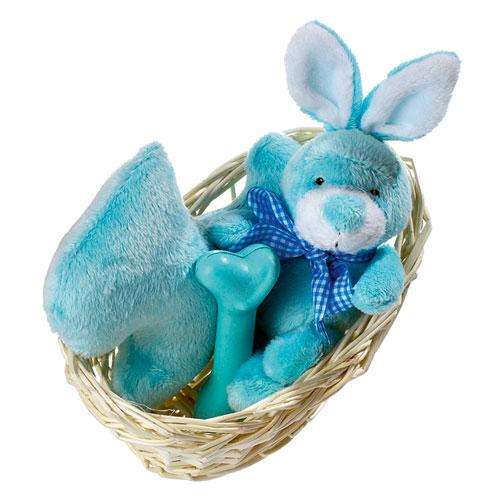 Karlie Welpen-Spielset im Körbchen - Blau Karlie Welpen-Spielset im Körbchen - Blau