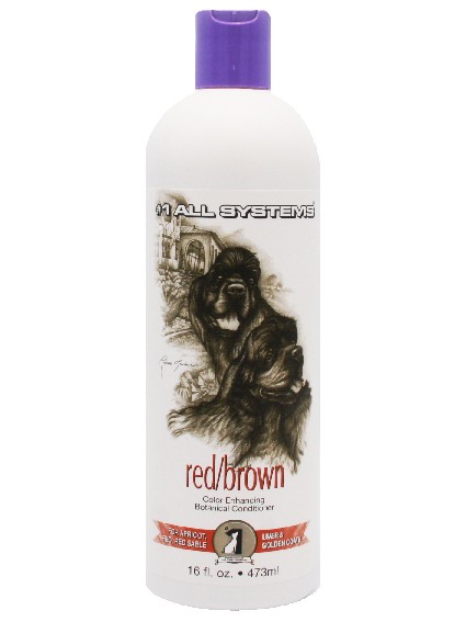 #1 All Systems Farbauffrischender Hundeconditioner 'RED'473ml