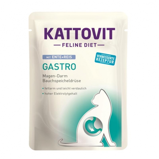 Kattovit PB Feline Diet Gastro Ente & Reis 85g Kattovit PB Feline Diet Gastro Ente & Reis 85g