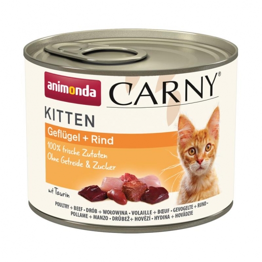 Animonda Carny Kitten Geflügel & Rind - 200g Animonda Carny Kitten Geflügel & Rind - 200g