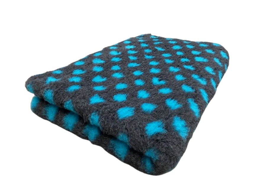 Vet Bed Punkte anthrazit & blau 150x100cm Gummi Anti Rutsch Vet Bed Punkte anthrazit & blau 150x100cm Gummi Anti Rutsch