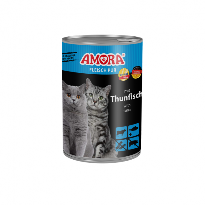 Amora Cat Fleisch Pur mit Thunfisch - 400g Amora Cat Fleisch Pur mit Thunfisch - 400g