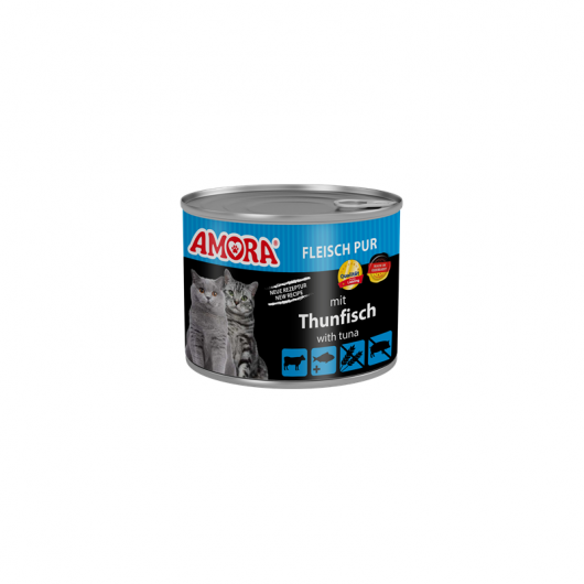 Amora Cat Fleisch Pur mit Thunfisch - 200g Amora Cat Fleisch Pur mit Thunfisch - 200g