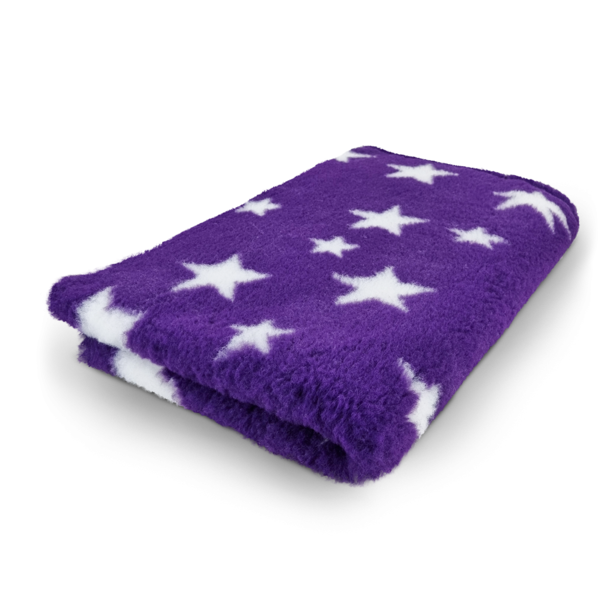 Vet Bed Sterne lila & weiß 150x100cm Gummi Anti Rutsch 
