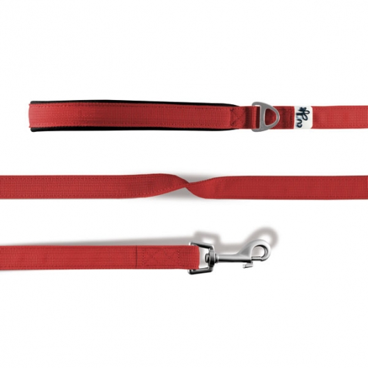 Curli Basic Leine Nylon - Rot - 140cm/1,5cm Curli Basic Leine Nylon - Rot - 140cm/1,5cm
