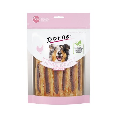 Dokas Hundesnack Hühnerbrust mit Leber 220g Dokas Hundesnack Hühnerbrust mit Leber 220g