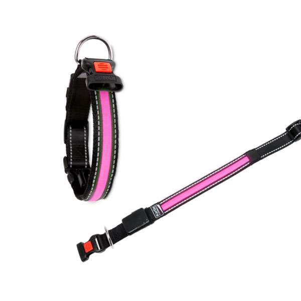 Karlie Flamingo oLED Halsband mit USB Ladegerät - Pink - 44 - 48 cm Karlie Flamingo oLED Halsband mit USB Ladegerät - Pink - 44 - 48 cm