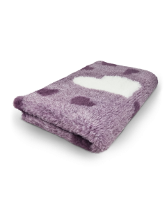 Vet Bed Big Heart - Lila - Anti Rutsch 150cm x 100cm Vet Bed Big Heart - Lila - Anti Rutsch 150cm x 100cm