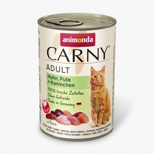 Animonda Cat Dose Carny Adult Huhn & Pute & Kaninchen - 400 g Animonda Cat Dose Carny Adult Huhn & Pute & Kaninchen - 400 g