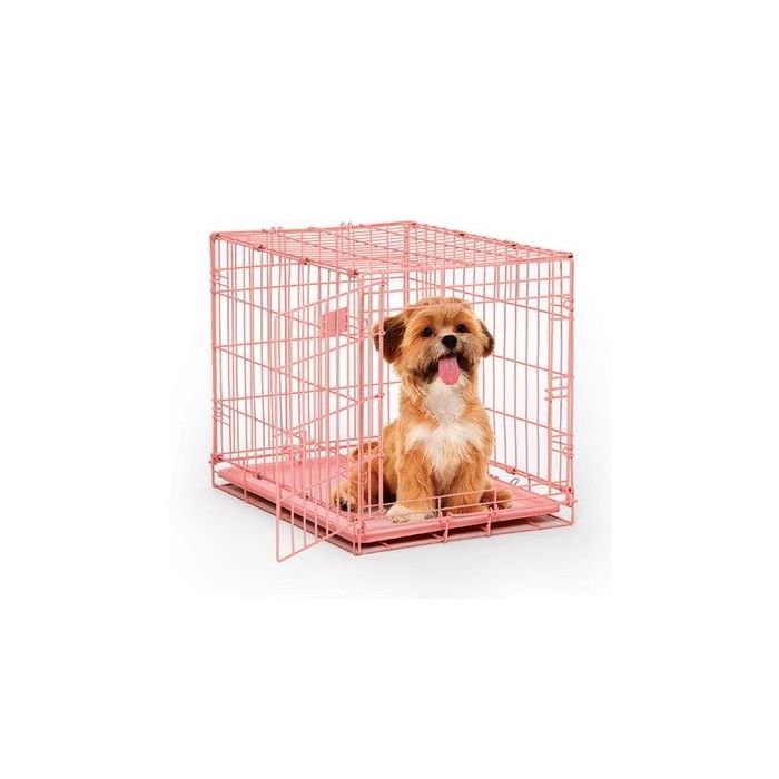 Hundekäfig Rosa mit Lade - 61 x 46 x 51 cm Hundekäfig Rosa mit Lade - 61 x 46 x 51 cm