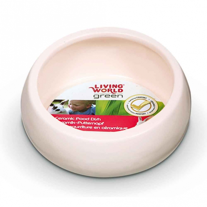 LIVING WORLD Ergonomischer Nagernapf groß elfenbein LIVING WORLD Ergonomischer Nagernapf groß elfenbein