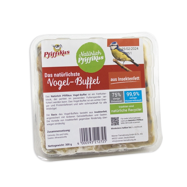 Natürlich Pfiffikus Vogel-Buffet Insektenfett Natürlich Pfiffikus Vogel-Buffet Insektenfett