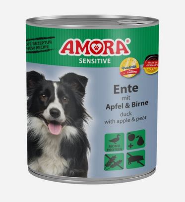 AMORA Dog Sensitive Ente, Apfel & Birne - 800 g AMORA Dog Sensitive Ente, Apfel & Birne - 800 g