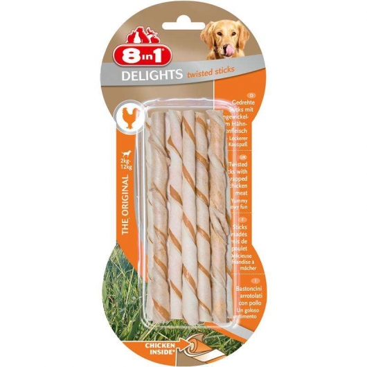 8in1 Delights Twisted Sticks 10 Stück 8in1 Delights Twisted Sticks 10 Stück