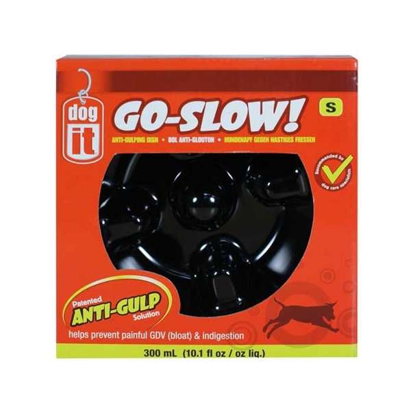 DOGIT Go-Slow Anti-Schling-Napf Schwarz 1200 ml DOGIT Go-Slow Anti-Schling-Napf Schwarz 1200 ml
