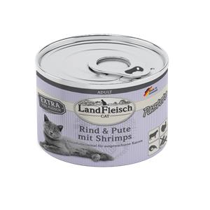 Landfleisch Cat Adult Pastete Rind, Pute & Shrimps - 195 g Landfleisch Cat Adult Pastete Rind, Pute & Shrimps - 195 g