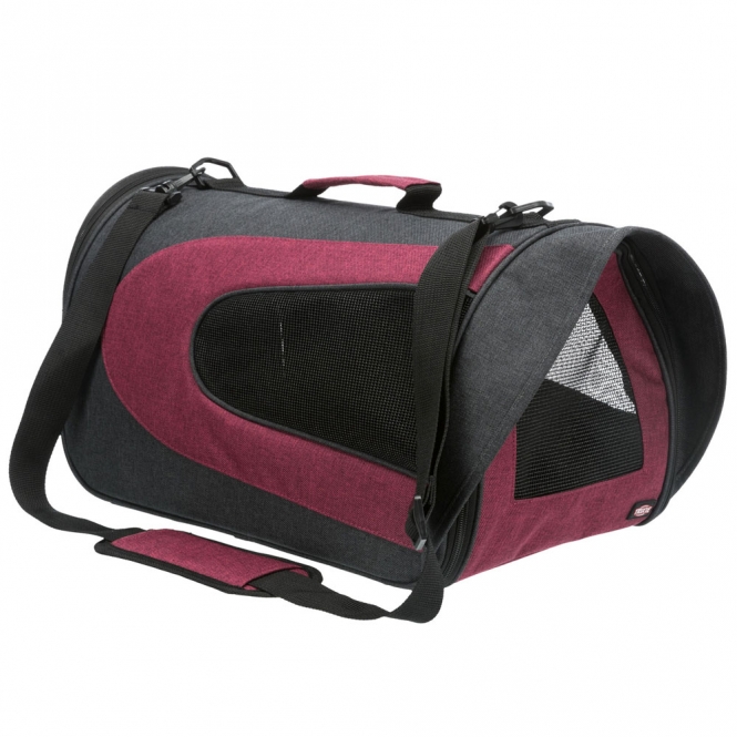 Trixie Tragetasche Alina - 27 × 27 × 52 cm - anthrazit/bordeaux Trixie Tragetasche Alina - 27 × 27 × 52 cm - anthrazit/bordeaux