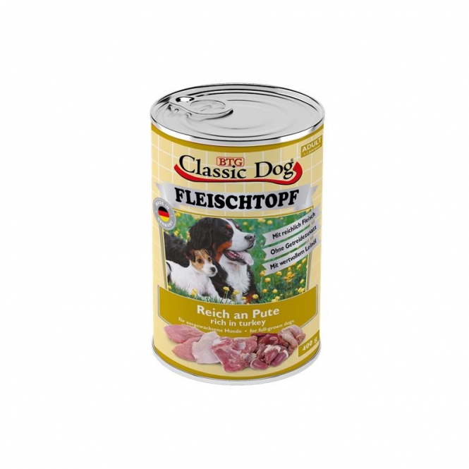 Classic Dog Fleischtopf Pute 400g Classic Dog Fleischtopf Pute 400g