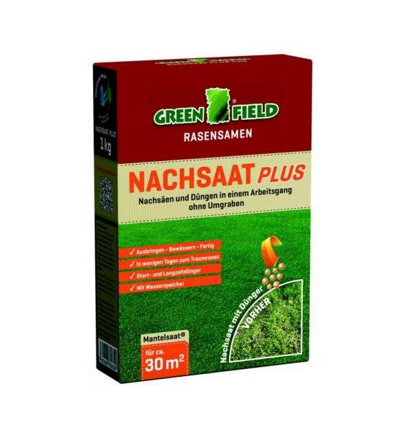 Greenfield Nachsaat Plus - 1 kg Faltschachtel Greenfield Nachsaat Plus - 1 kg Faltschachtel