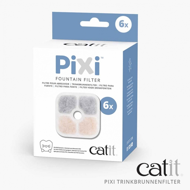 Catit PIXI Trinkbrunnenfilter - 6er Pack Catit PIXI Trinkbrunnenfilter - 6er Pack