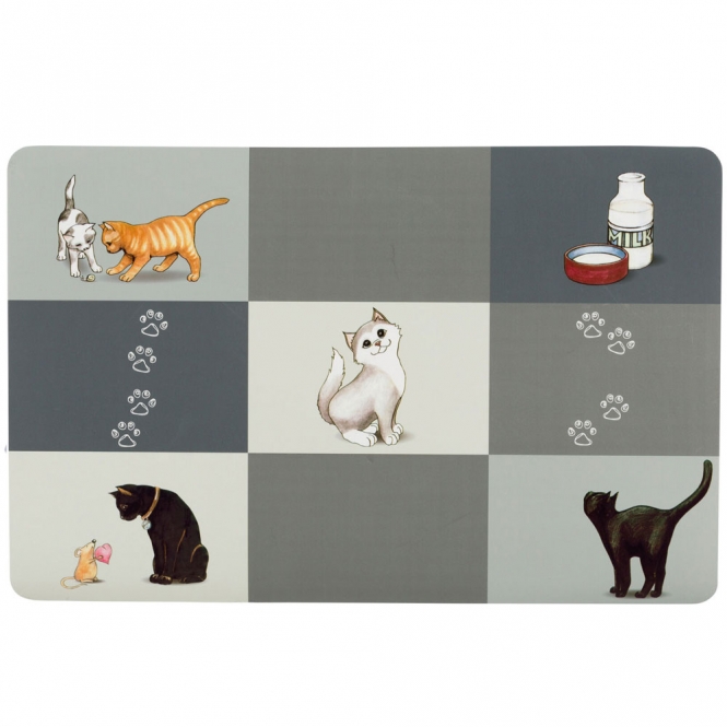 Trixie Napfunterlage Patchwork Cat - 44 × 28 cm Trixie Napfunterlage Patchwork Cat - 44 × 28 cm