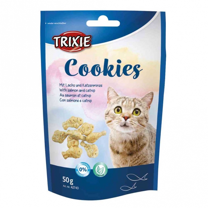Trixie Cookies mit Lachs und Katzenminze- 50g Trixie Cookies mit Lachs und Katzenminze- 50g