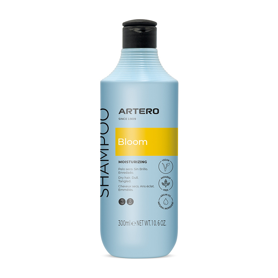 ARTERO® Feuchtigkeitsspendendes Arganöl-Shampoo "BLOOM"300ml ARTERO® Feuchtigkeitsspendendes Arganöl-Shampoo "BLOOM"300ml