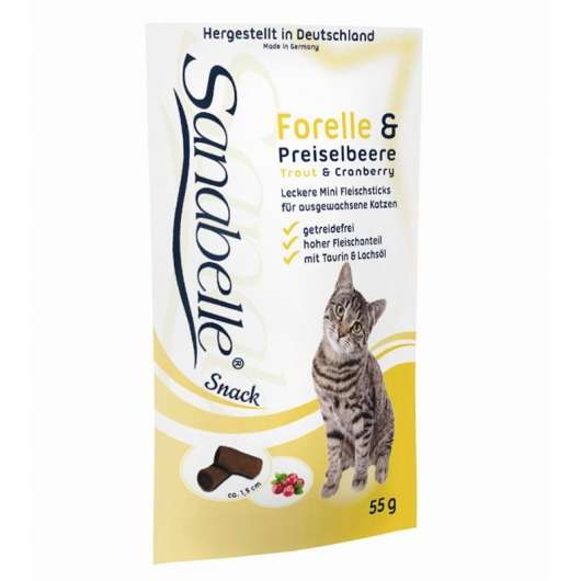 Sanabelle Snack mit Forelle & Preiselbeere 55g Sanabelle Snack mit Forelle & Preiselbeere 55g