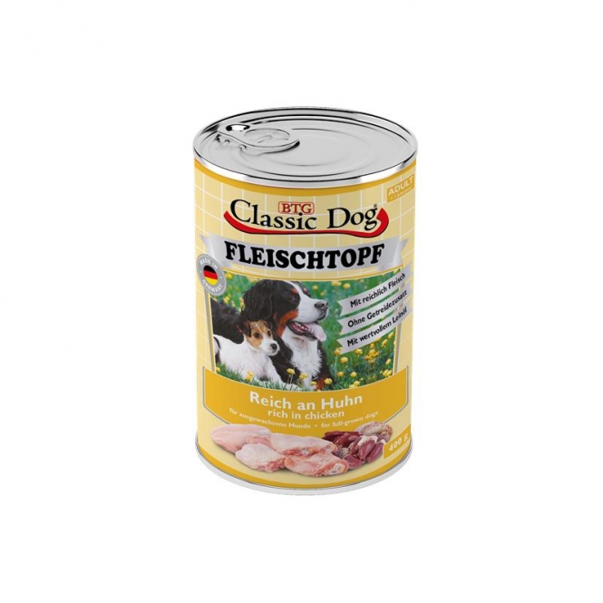 Classic Dog Fleischtopf Huhn 400g Classic Dog Fleischtopf Huhn 400g