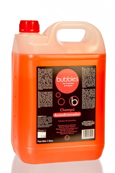 Bubbles® Konditionierendes 2-in-1 Hundeshampoo mit Hydro-Keratin 5000ml Bubbles® Konditionierendes 2-in-1 Hundeshampoo mit Hydro-Keratin 5000ml