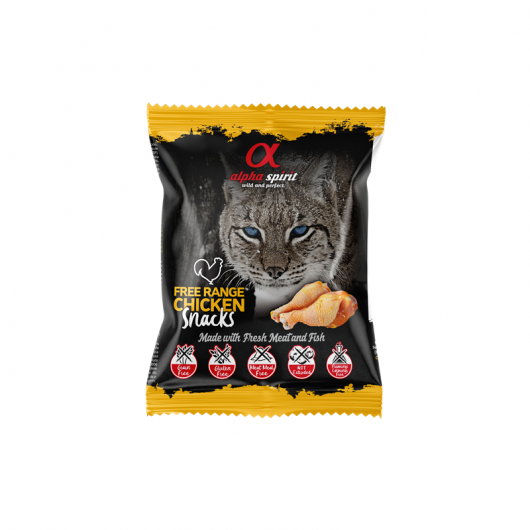 alpha spirit Cat Snacks Bag Freiland-Huhn - 50g alpha spirit Cat Snacks Bag Freiland-Huhn - 50g