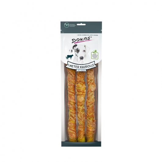 Dokas 1m Kaurolle mit Huhn - 315g Dokas 1m Kaurolle mit Huhn - 315g