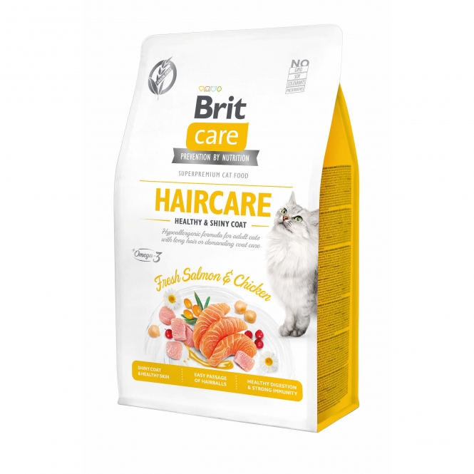 Brit Care Cat Grain-Free - Haircare - Healthy & Shiny Coat - 7kg Brit Care Cat Grain-Free - Haircare - Healthy & Shiny Coat - 7kg