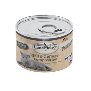 Landfleisch Cat Kitten Pastete Rind & Geflügelkomposition - 195 g Landfleisch Cat Kitten Pastete Rind & Geflügelkomposition - 195 g