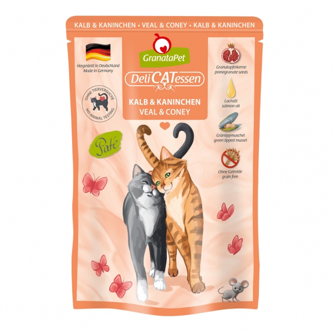GranataPet Delicatessen Pouch Kalb & Kaninchen 85 g GranataPet Delicatessen Pouch Kalb & Kaninchen 85 g